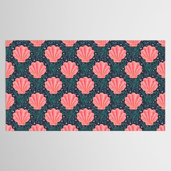 Seashell - pink and blue Tablecloth Gallery Image 2