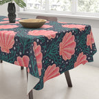 Seashell - pink and blue Tablecloth Gallery Image 3
