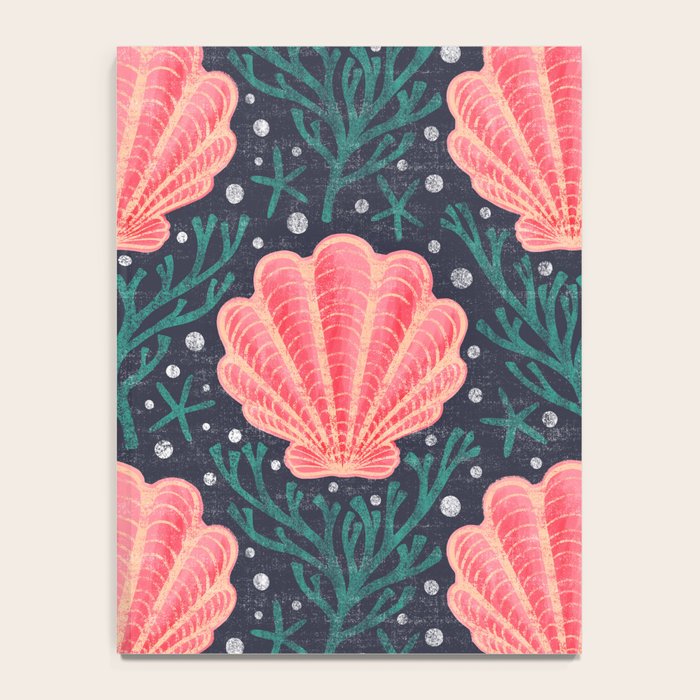 Seashell - pink and blue Notebook Gallery Image 4