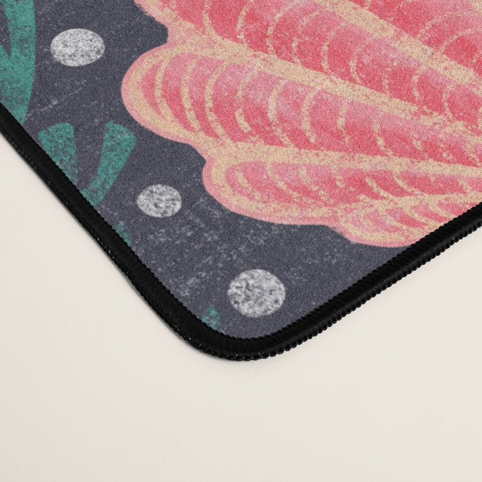 Seashell - pink and blue Desk Mat Gallery Image 4