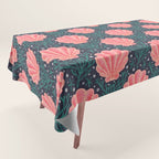 Seashell - pink and blue Tablecloth Gallery Image 1