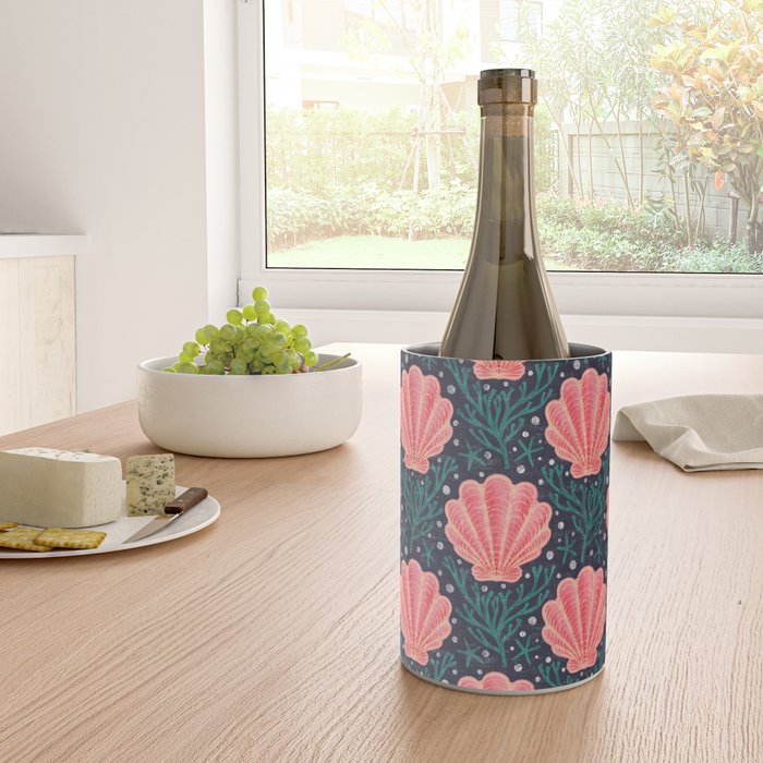 Seashell - pink and blue Wine Chiller Gallery Image 4