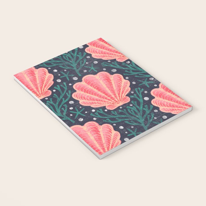 Seashell - pink and blue Notebook Gallery Image 3