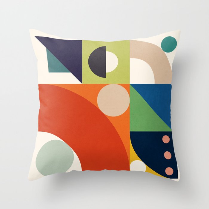 Roud Flow No 1 Throw Pillow Gallery Image 6