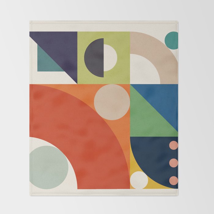 Roud Flow No 1 Throw Blanket Gallery Image 2