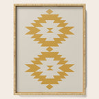 Southwestern Minimalism - Golden Yellow Neutral Beige Serving Tray Gallery Image 1