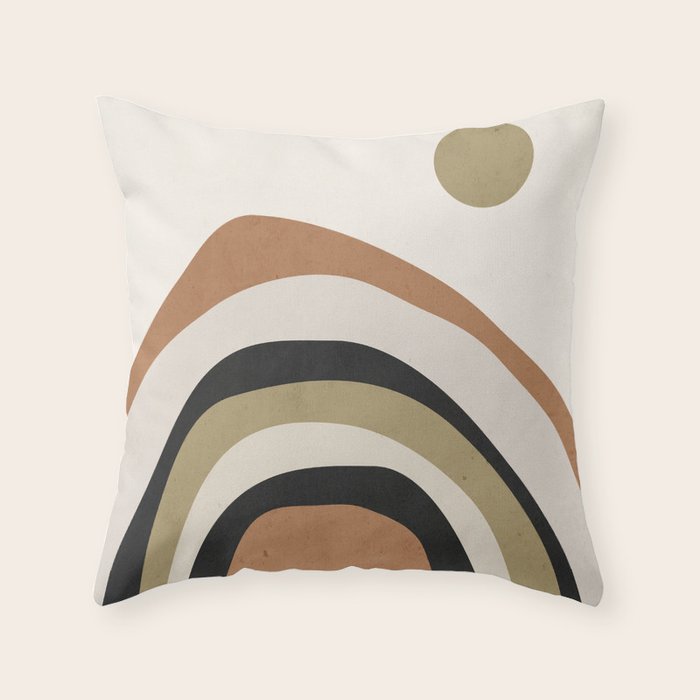 Abstract Art Rainbow 3 Throw Pillow Gallery Image 6