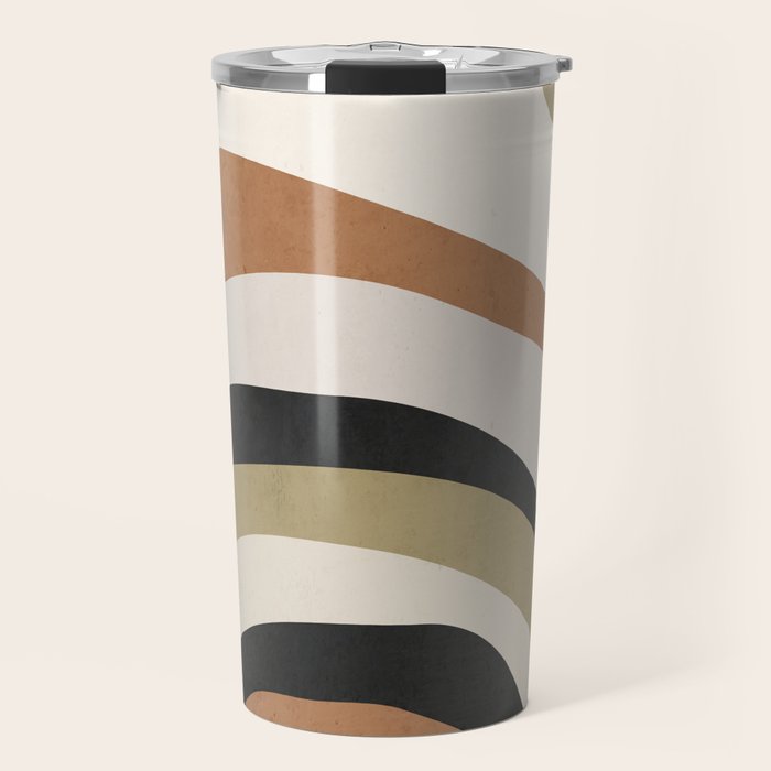 Abstract Art Rainbow 3 Travel Mug Gallery Image 1