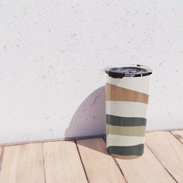 Abstract Art Rainbow 3 Travel Mug Gallery Image 4