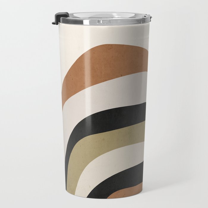 Abstract Art Rainbow 3 Travel Mug Gallery Image 3