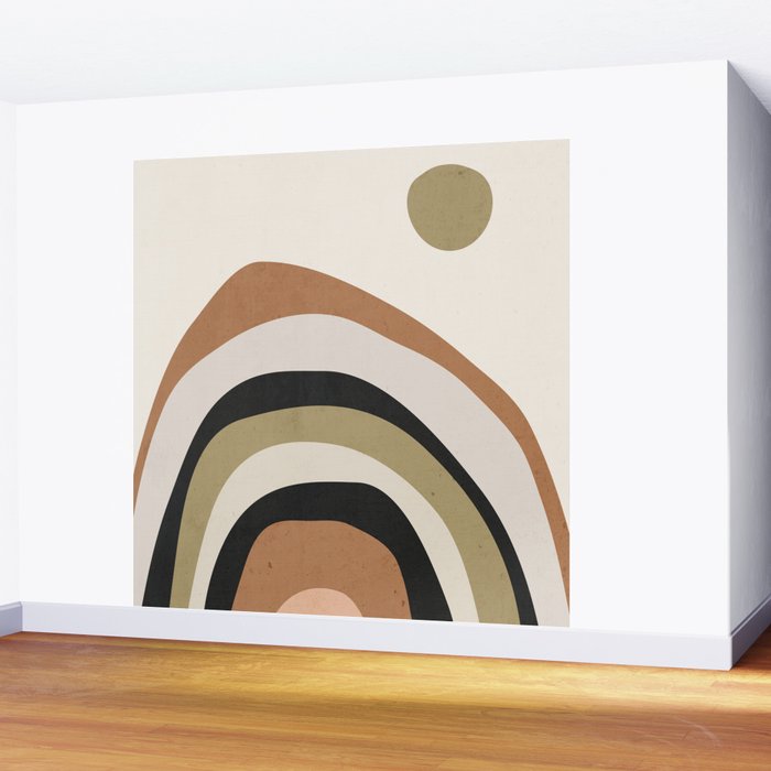Abstract Art Rainbow 3 Wall Mural Gallery Image 2