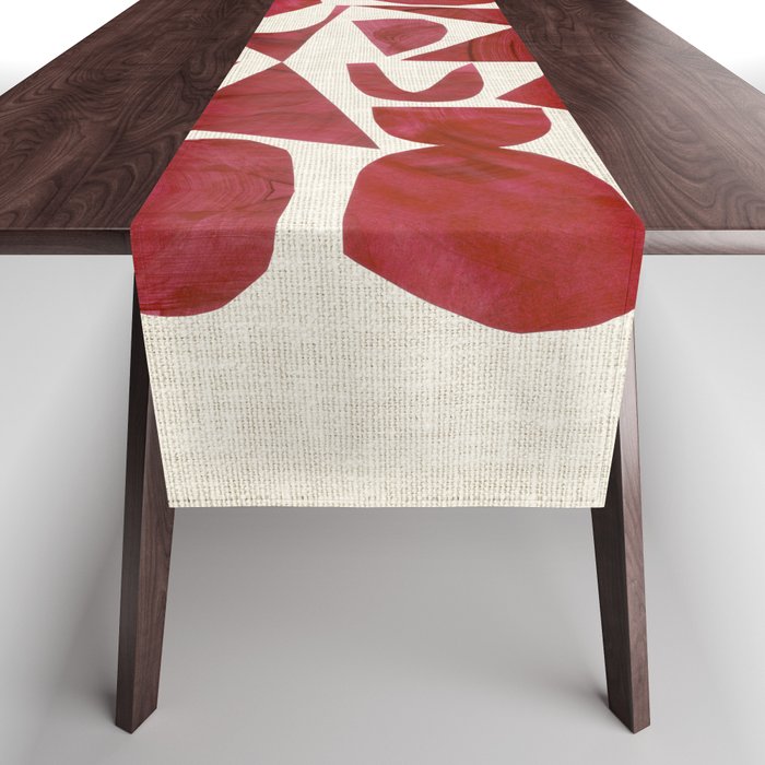 Crimson Ascend Table Runner