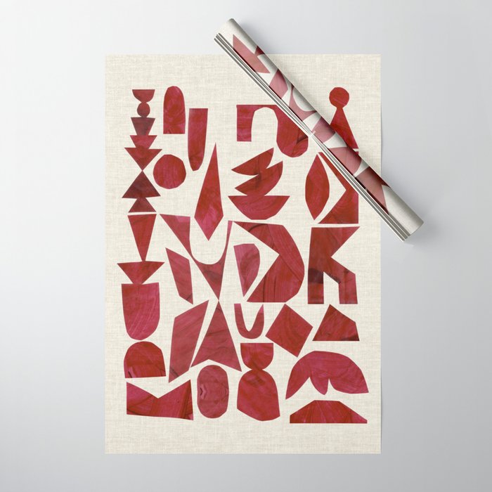 Crimson Ascend Wrapping Paper Gallery Image 1