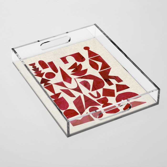 Crimson Ascend Acrylic Tray Gallery Image 1
