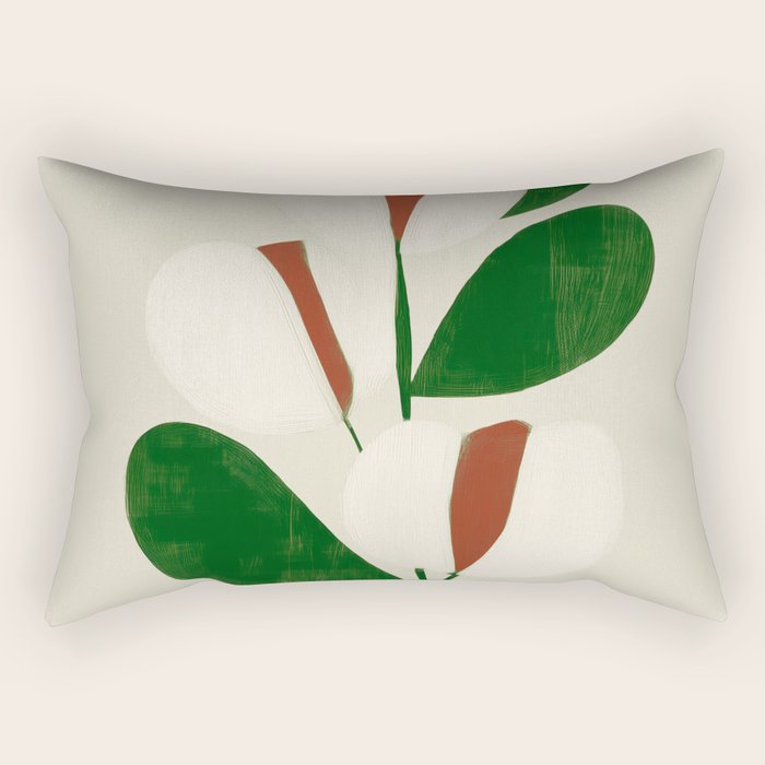 Winter Petals Rectangular Pillow Gallery Image 2