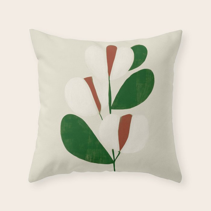 Winter Petals Throw Pillow Gallery Image 6