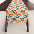 Retro Christmas Triangles Table Runner Gallery Image 1