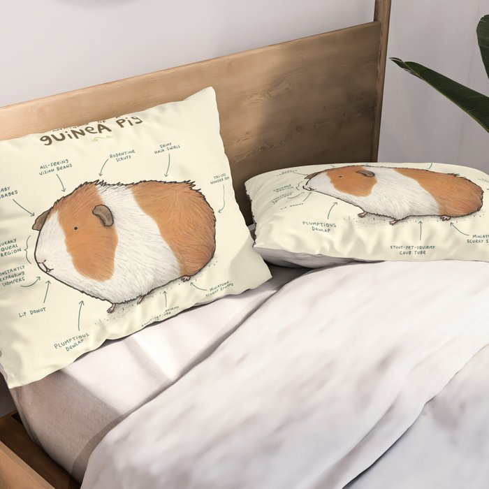 Anatomy of a Guinea Pig Pillow Sham Gallery Image 2