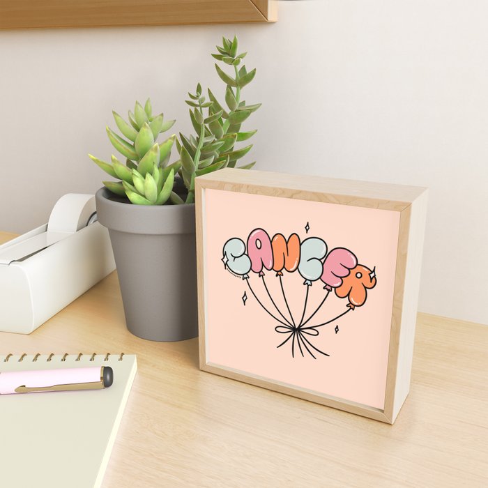 Cancer Zodiac Balloons Mini Art Print Gallery Image 2