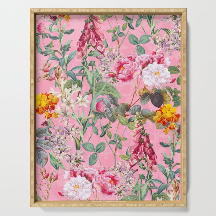 Chintzy Florals IV Serving Tray Gallery Image 1