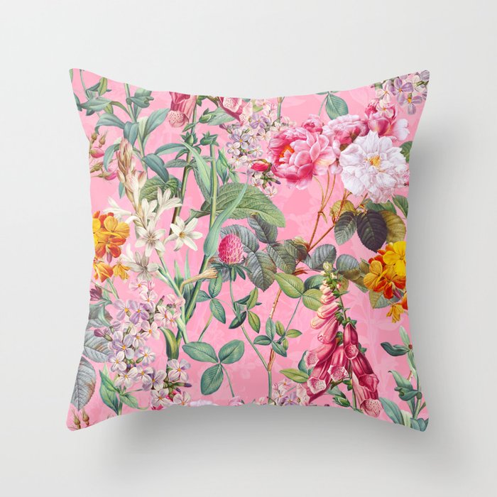 Chintzy Florals IV Throw Pillow Gallery Image 6