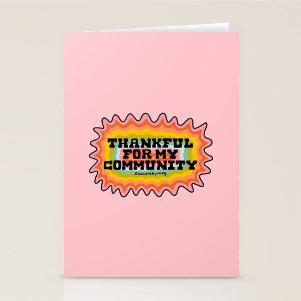 Thankful For My Community Stationery Card Gallery Image 2