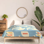 Festive Birds Blue Comforter Gallery Image 3