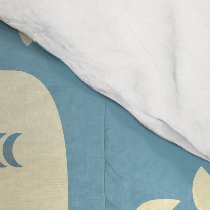 Festive Birds Blue Comforter Gallery Image 4