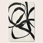 Black Twist 1 - Modern Art Print Cutting Board Gallery Image 1