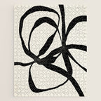 Black Twist 1 - Modern Art Print Jigsaw Puzzle Gallery Image 1