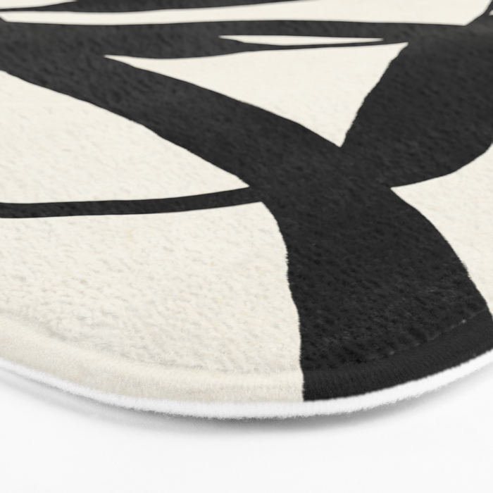 Black Twist 1 - Modern Art Print Bath Mat Gallery Image 3