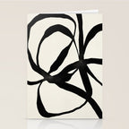 Black Twist 1 - Modern Art Print Stationery Card Gallery Image 2