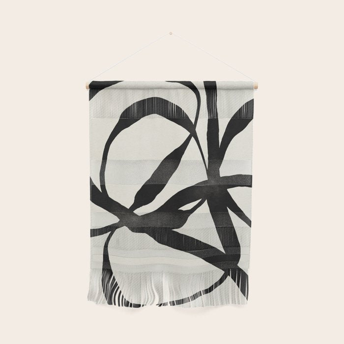 Black Twist 1 - Modern Art Print Wall Hanging Gallery Image 1