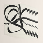 Black Twist 1 - Modern Art Print Wrapping Paper Gallery Image 3
