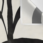 Black Twist 1 - Modern Art Print Wall Tapestry Gallery Image 3
