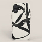 Black Twist 1 - Modern Art Print iPhone Case Gallery Image 1