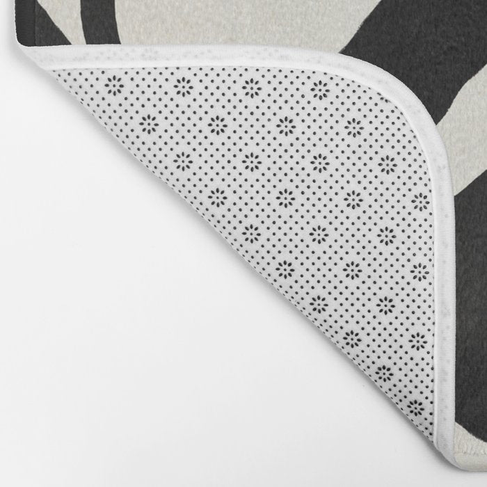 Black Twist 1 - Modern Art Print Bath Mat Gallery Image 2