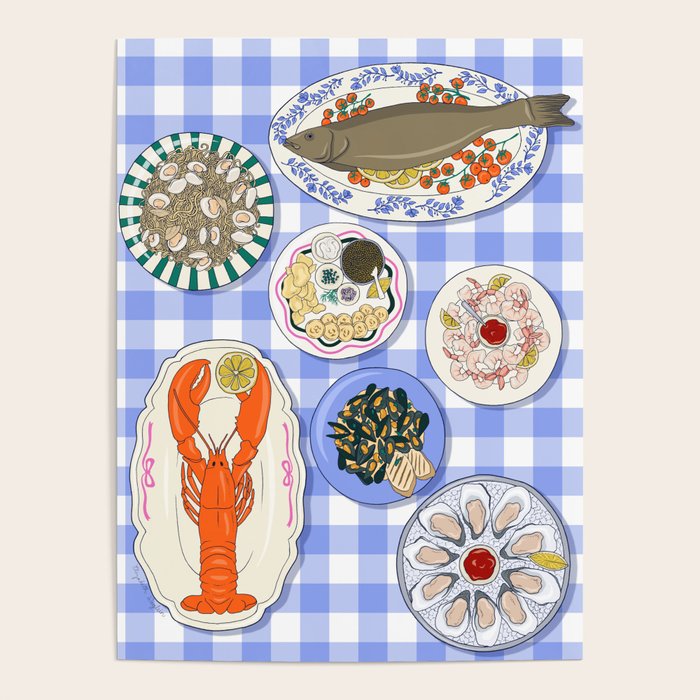 Seafood Feast Tablescape Poster Gallery Image 4