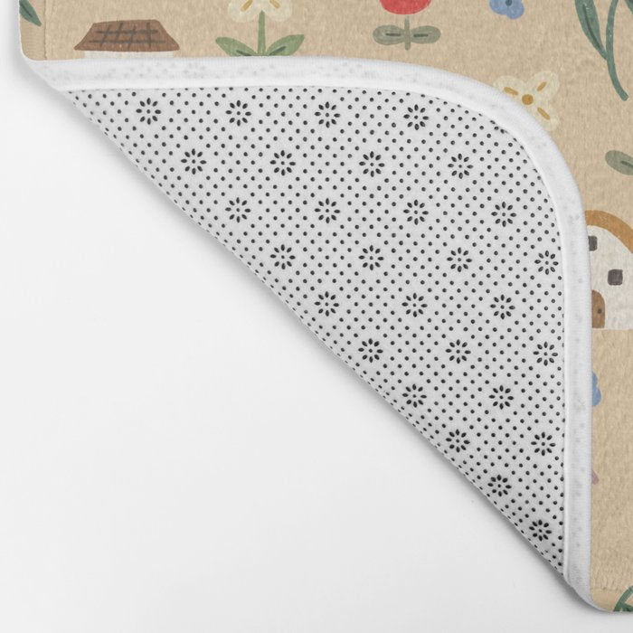Flower Neighbors Bath Mat Gallery Image 2