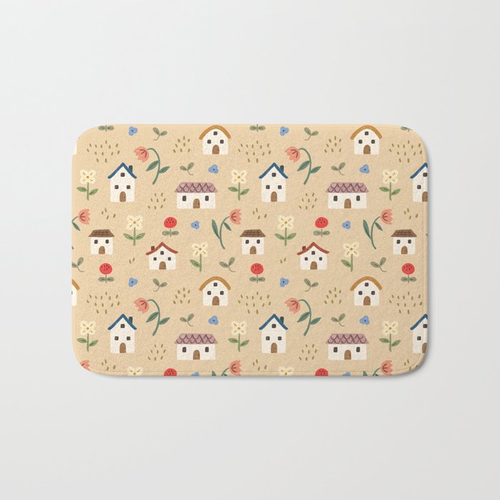 Flower Neighbors Bath Mat Gallery Image 1