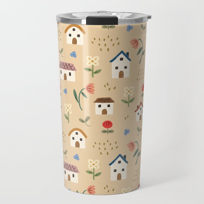 Flower Neighbors Travel Mug Gallery Image 1