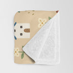 Flower Neighbors Throw Blanket Gallery Image 3