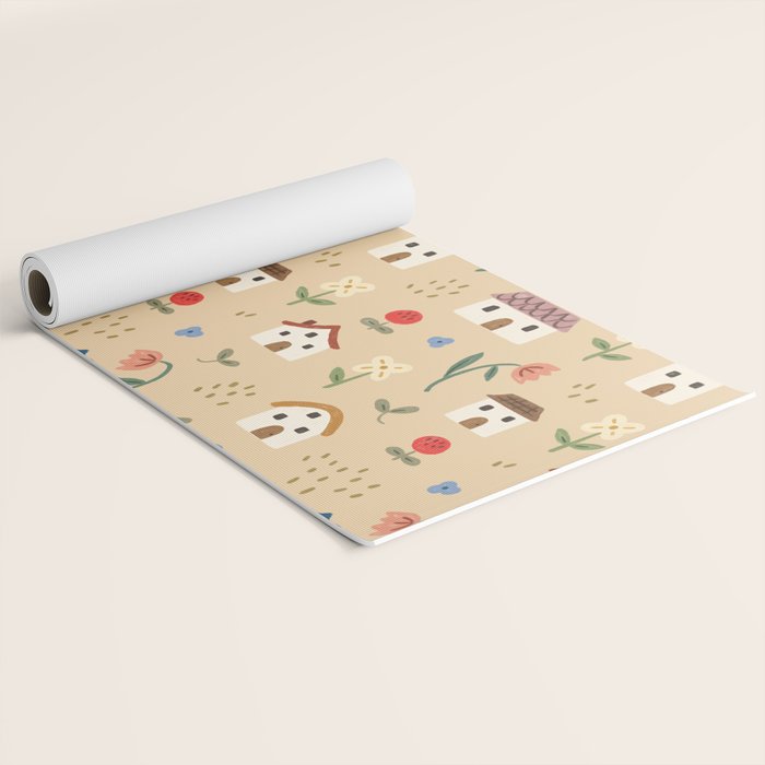 Flower Neighbors Yoga Mat Gallery Image 2