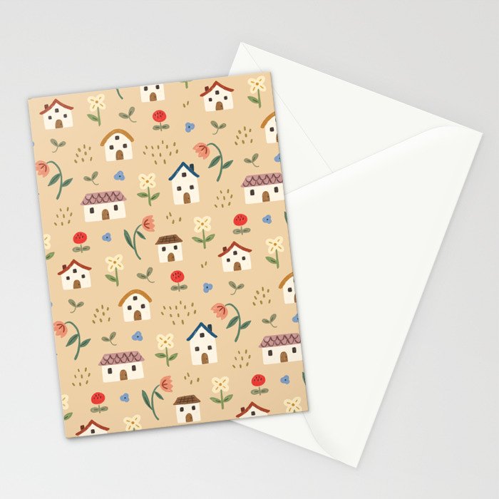 Flower Neighbors Stationery Card Gallery Image 2