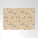 Flower Neighbors Welcome Mat Gallery Image 1