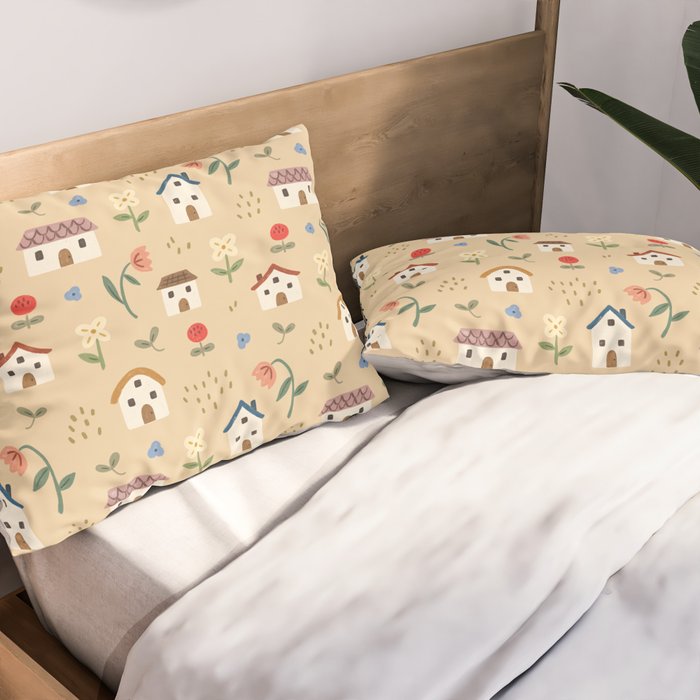 Flower Neighbors Pillow Sham Gallery Image 2