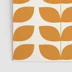Danish Pattern Orange Mid Century Modern Poster Gallery Image 3