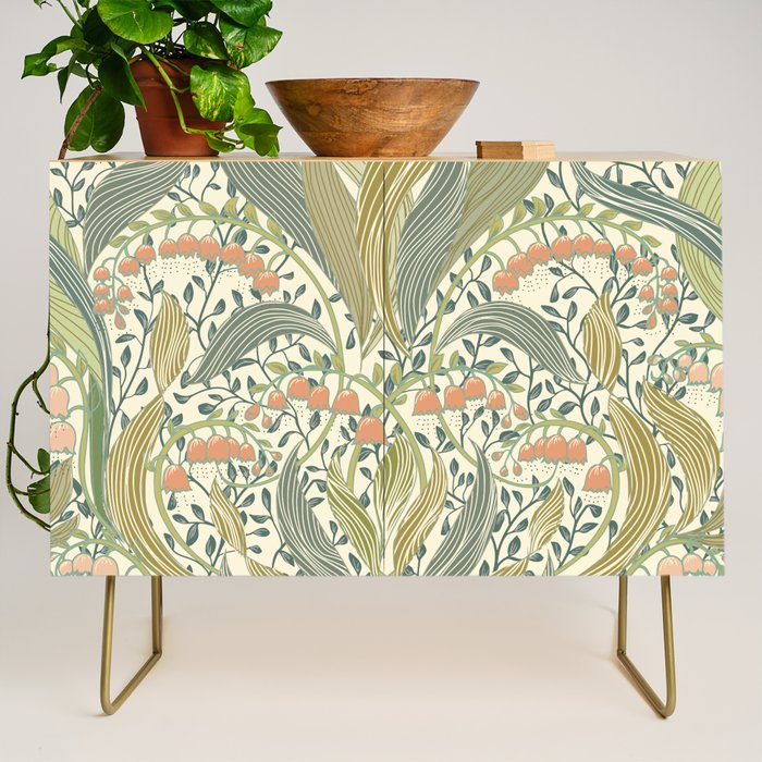 William Morris style lily of the valley light Credenza Gallery Image 1