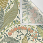 William Morris style lily of the valley light Wall Tapestry Gallery Image 3