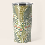 William Morris style lily of the valley light Travel Mug Gallery Image 1
